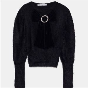 Zara fuzzy sweater